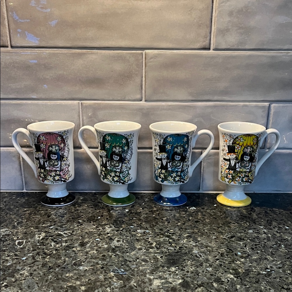 Set of 4 vintage “Smug Mugs”